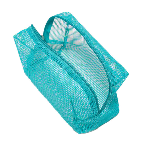 PVC Mesh Fabric Transparent Cosmetic Brush Bag - Image 3