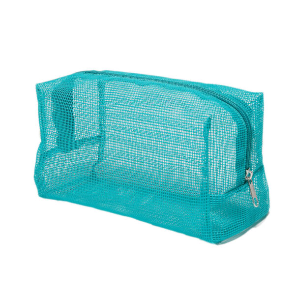 PVC Mesh Fabric Transparent Cosmetic Brush Bag - Image 5