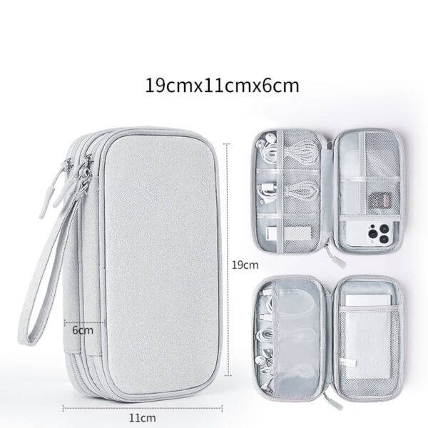 Large USB Earphone Cable Storage Case for Travel - Image 4