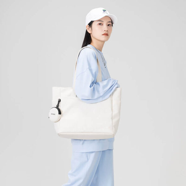 White handbag