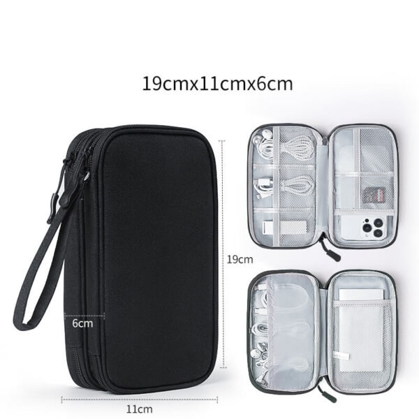 Large USB Earphone Cable Storage Case for Travel - Image 3