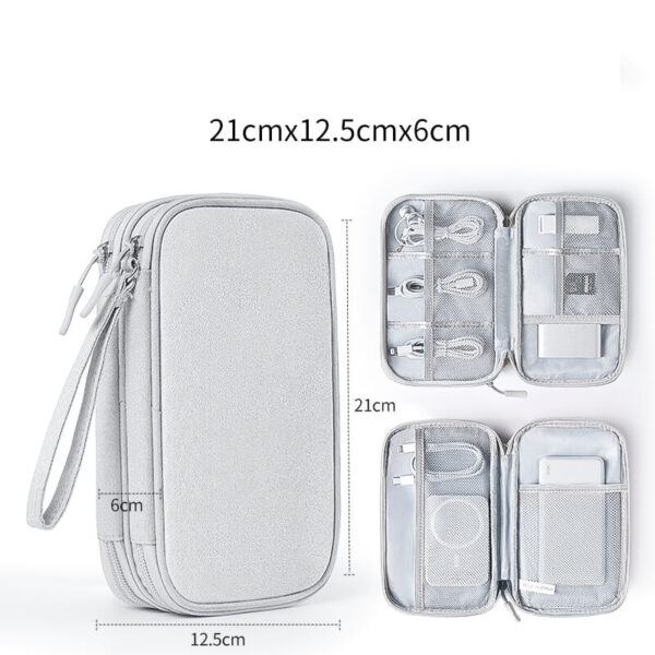 Large USB Earphone Cable Storage Case for Travel - Image 2