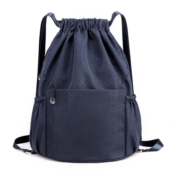 Waterproof Nylon Drawstring Backpack Bag - Image 4