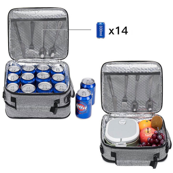 Customized  Oxford Cooler Lunch Bag for Outside Travel - Image 5