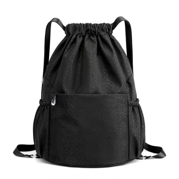 Waterproof Nylon Drawstring Backpack Bag - Image 3