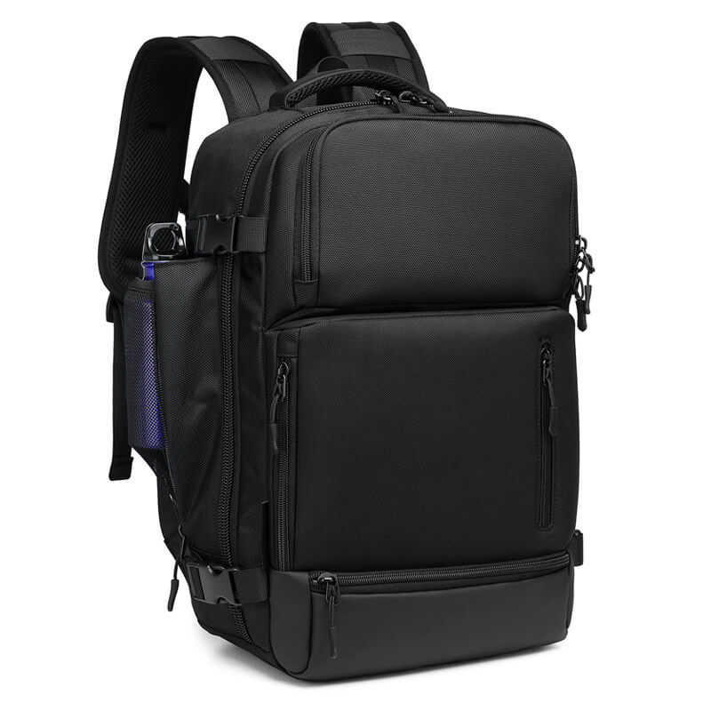 Custom Black Oxford Waterproof Laptop Backpack for Travel - Recycled Cosmetic Bags Travel Storage Bags Manufacturer Custom Black Oxford Waterproof Laptop Backpack for Travel - Recycled Cosmetic Bags Travel Storage Bags Manufacturer