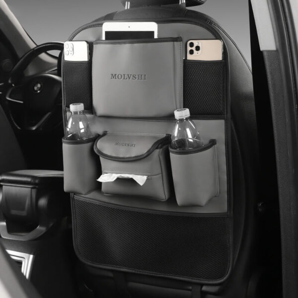 grey seat organizer