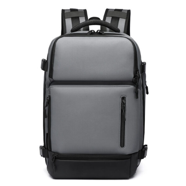 grey waterproof backpack