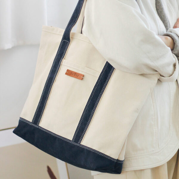 white commuter bag
